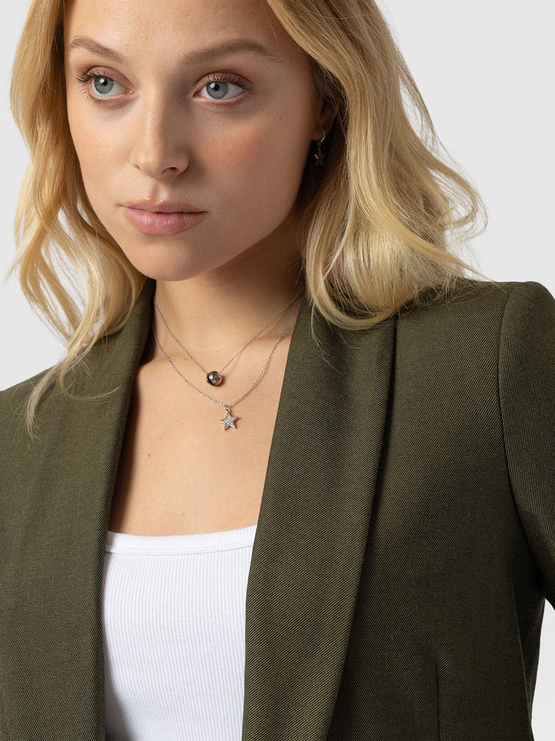 Argent Blazer Khaki - Women's Blazers | Saint + Sofia® EU