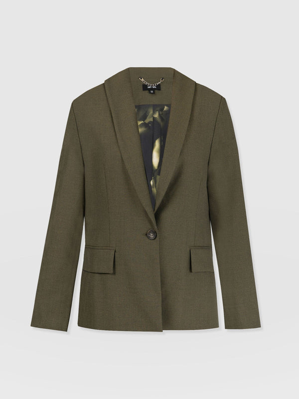 Argent Blazer Khaki - Women's Blazers | Saint + Sofia® EU