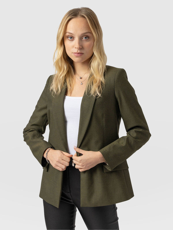 Argent Blazer Khaki - Women's Blazers | Saint + Sofia® EU