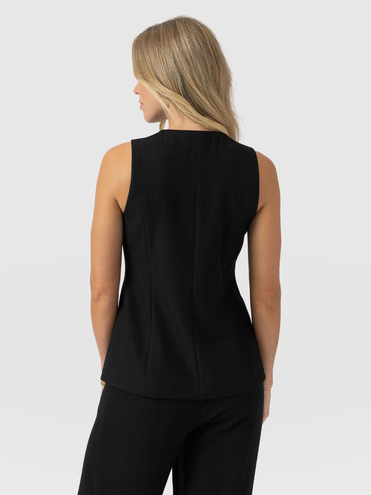 Argent Waistcoat - Black - Women's Jackets | Saint + Sofia® EU