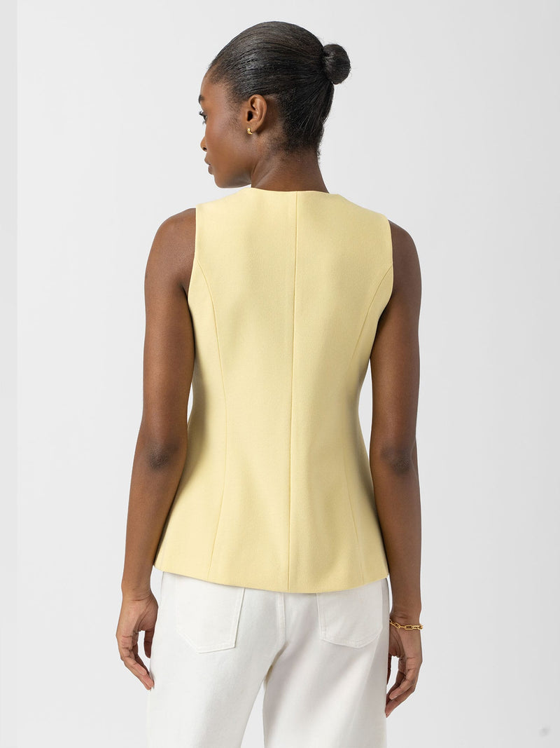 Argent Waistcoat - Butter Yellow - Women's Jackets | Saint + Sofia® EU