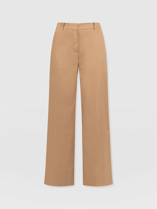 Argent Wide Leg Pant Camel - Women's Trousers | Saint + Sofia® EU