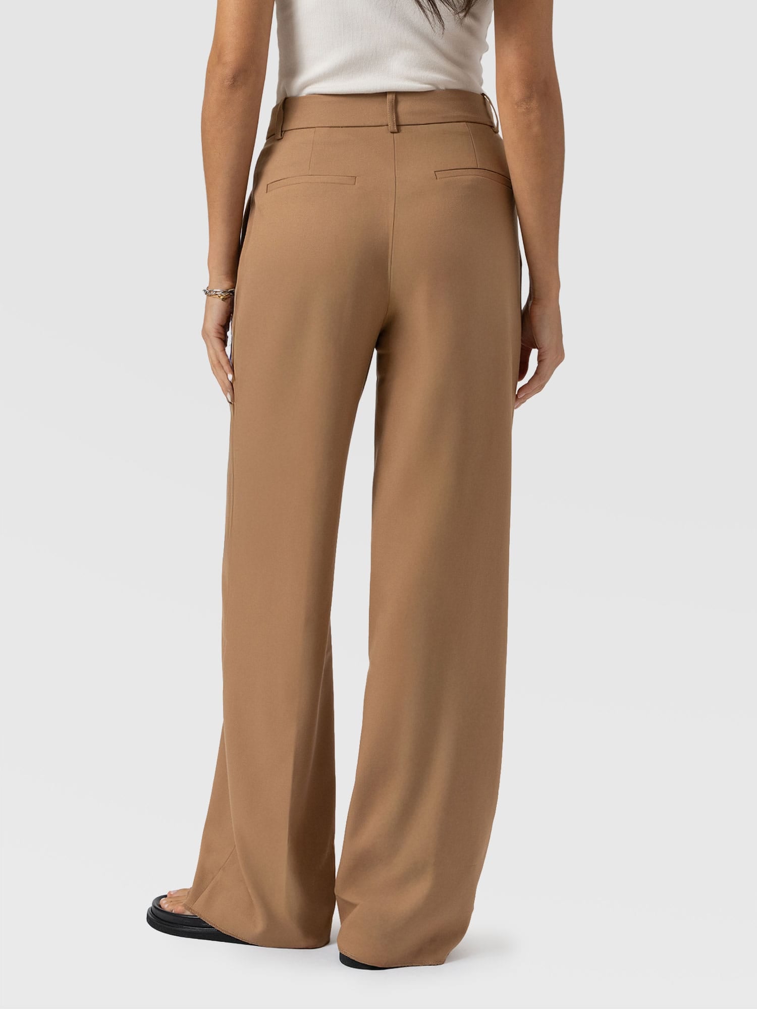 Argent Wide Leg Pant Camel - Women's Trousers | Saint + Sofia® EU