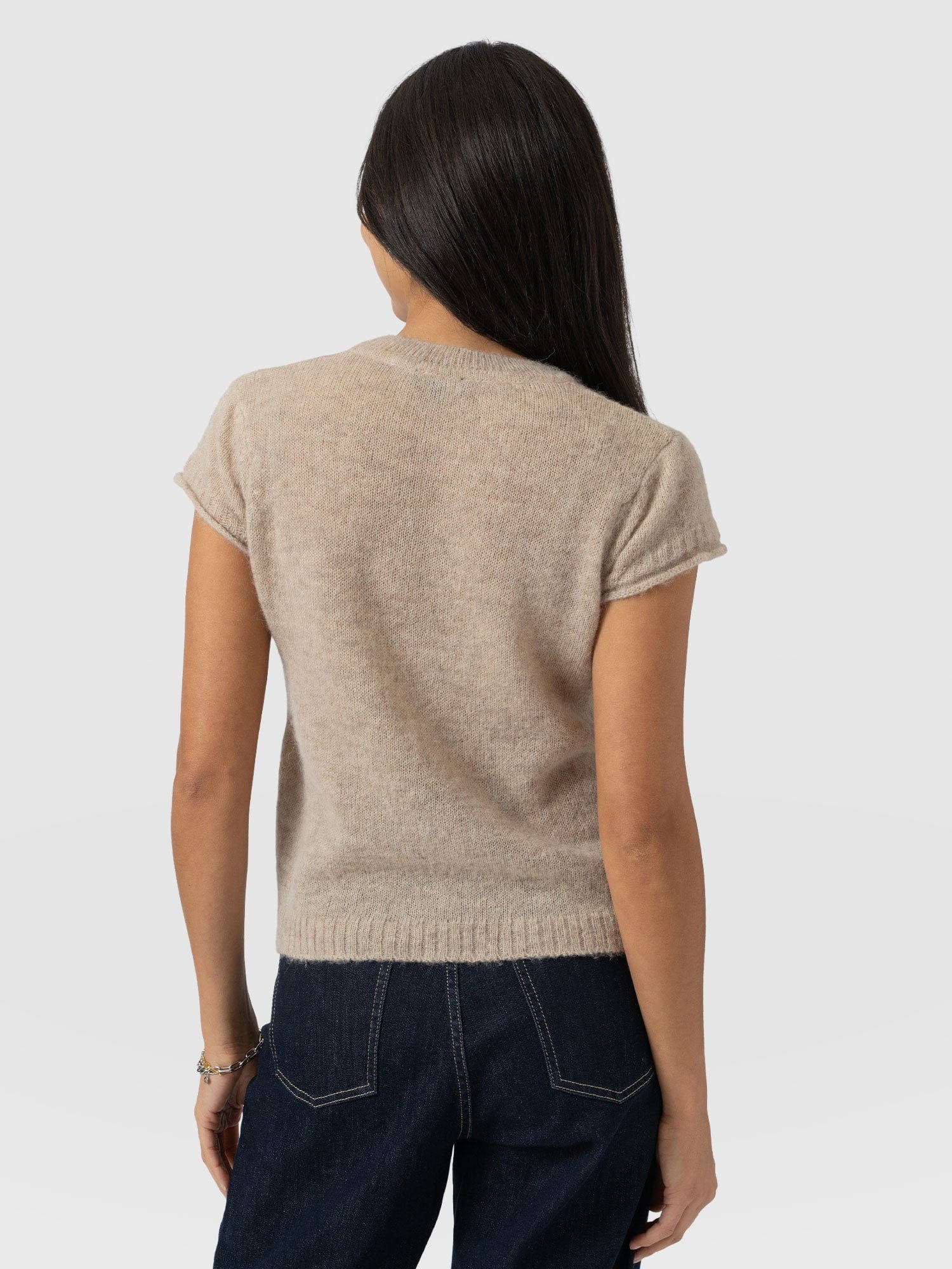 Ariella Baby Tee - Beige - Women's Jumpers | Saint + Sofia® EU
