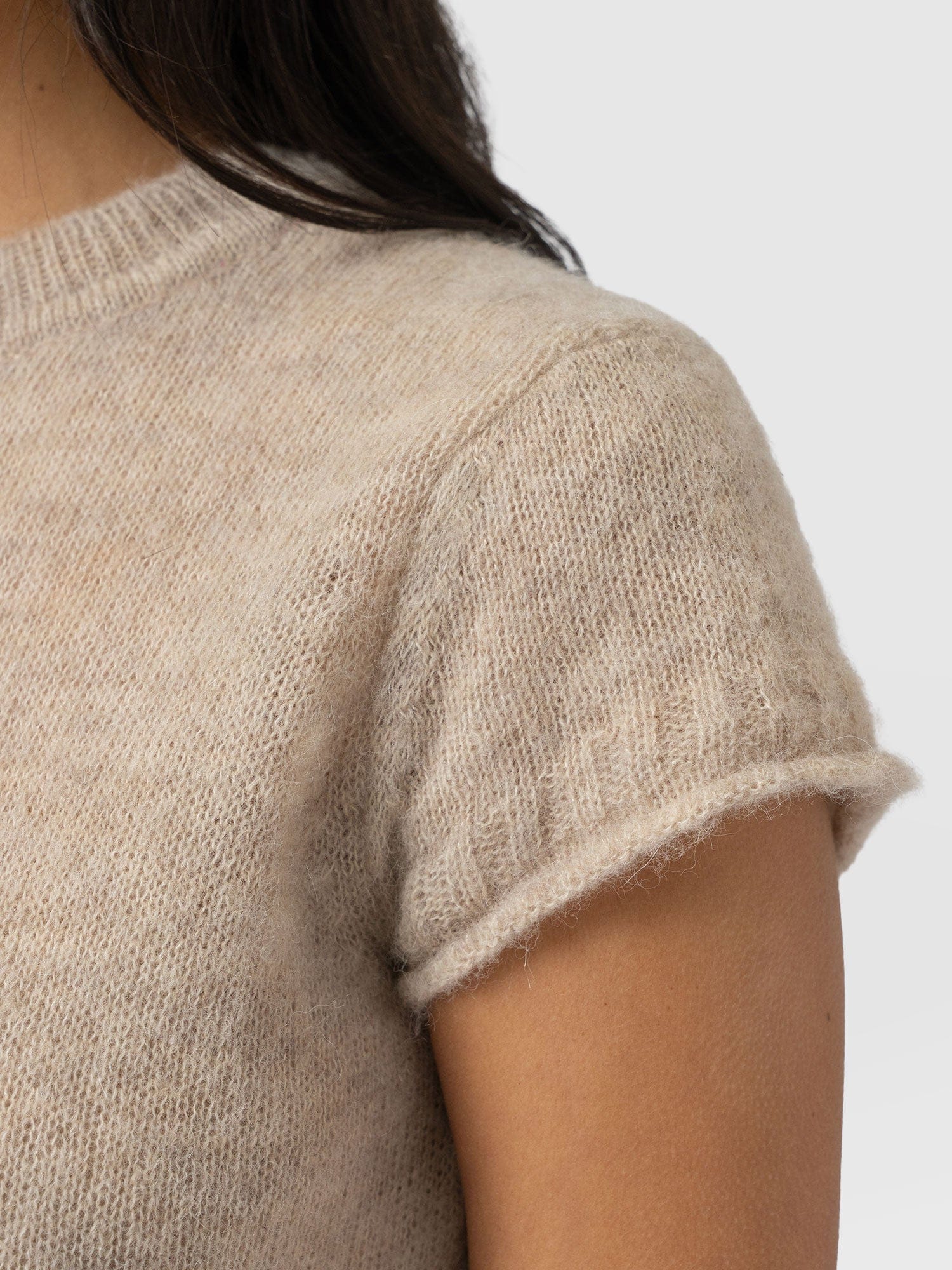 Ariella Baby Tee - Beige - Women's Jumpers | Saint + Sofia® EU