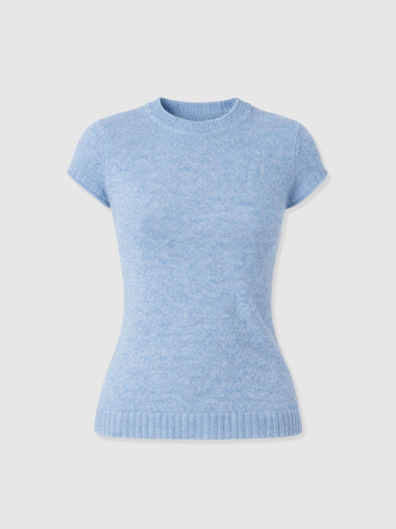 Ariella Baby Tee - Blue - Women's Jumpers | Saint + Sofia® EU