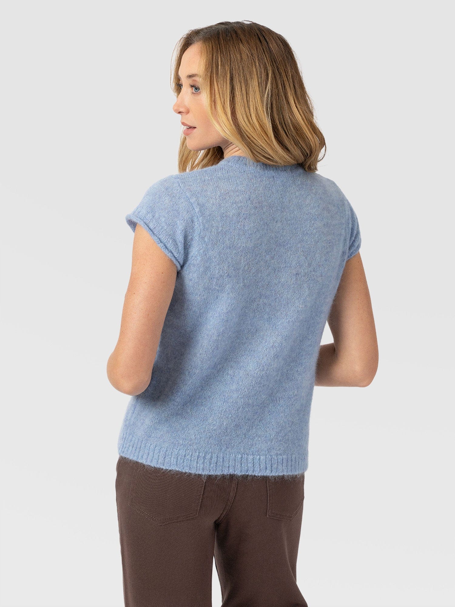 Ariella Baby Tee - Blue - Women's Jumpers | Saint + Sofia® EU