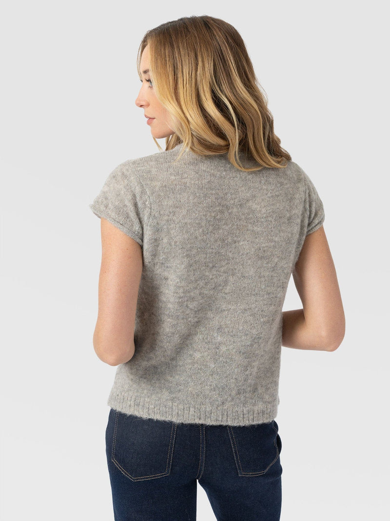 Ariella Baby Tee - Grey - Women's Jumpers | Saint + Sofia® EU