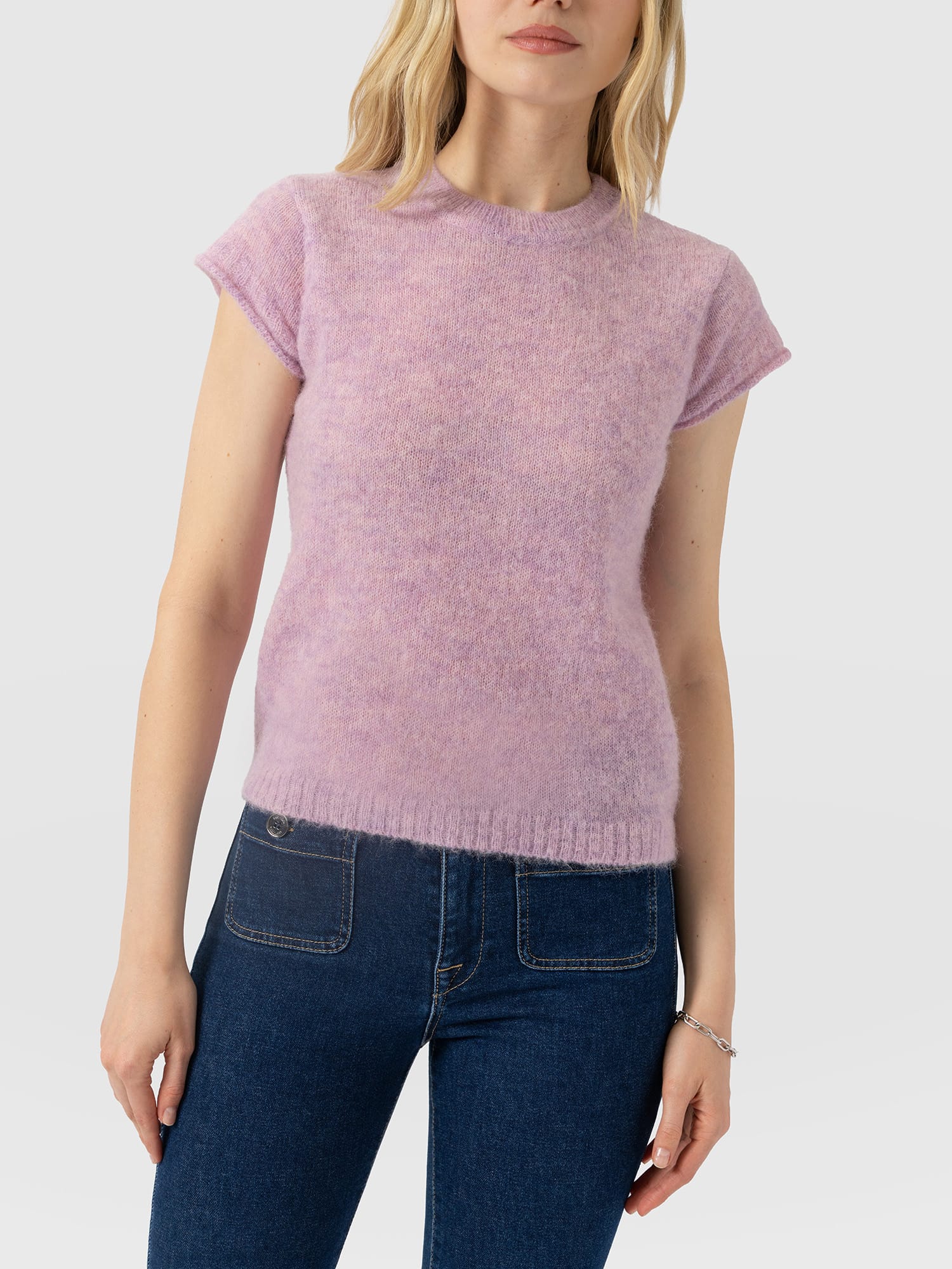 Ariella Baby Tee - Lilac Pink - Women's Jumpers | Saint and Sofia® EU