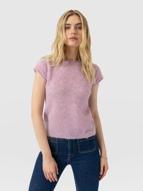 Ariella Baby Tee - Lilac Pink - Women's Jumpers | Saint and Sofia® EU