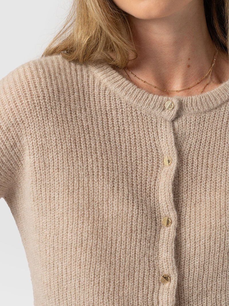 Ariella Cardigan Beige - Women's Cardigans | Saint + Sofia® EU