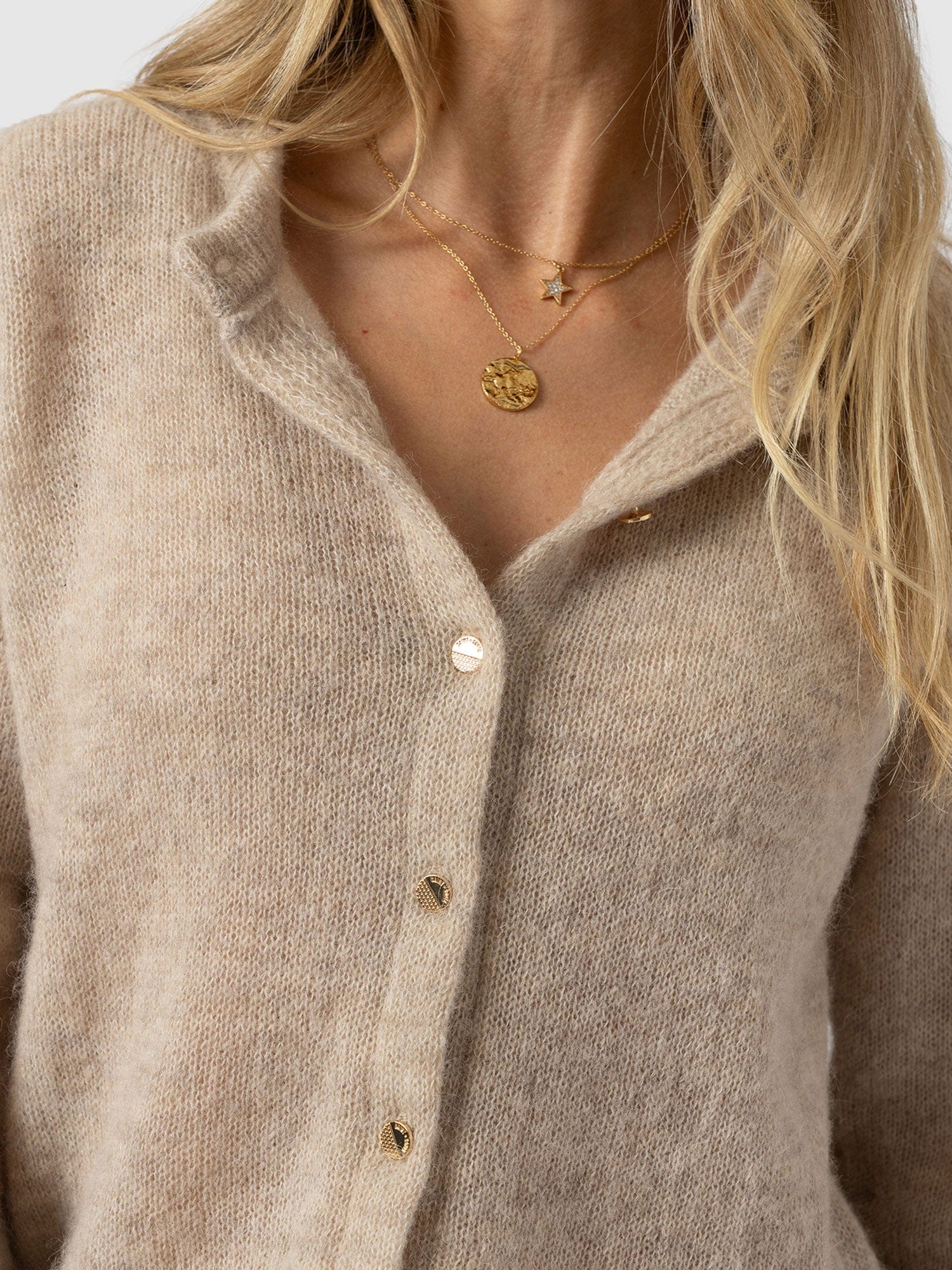 Ariella Cardigan Beige - Women's Cardigans | Saint + Sofia® EU