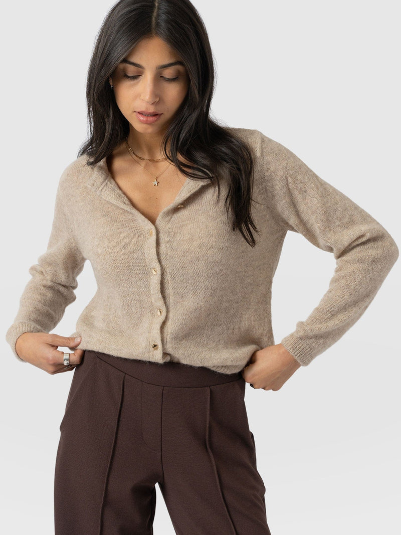 Ariella Cardigan Beige - Women's Cardigans | Saint + Sofia® EU