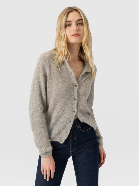 Ariella Cardigan Grey - Women's Cardigans | Saint and Sofia® EU