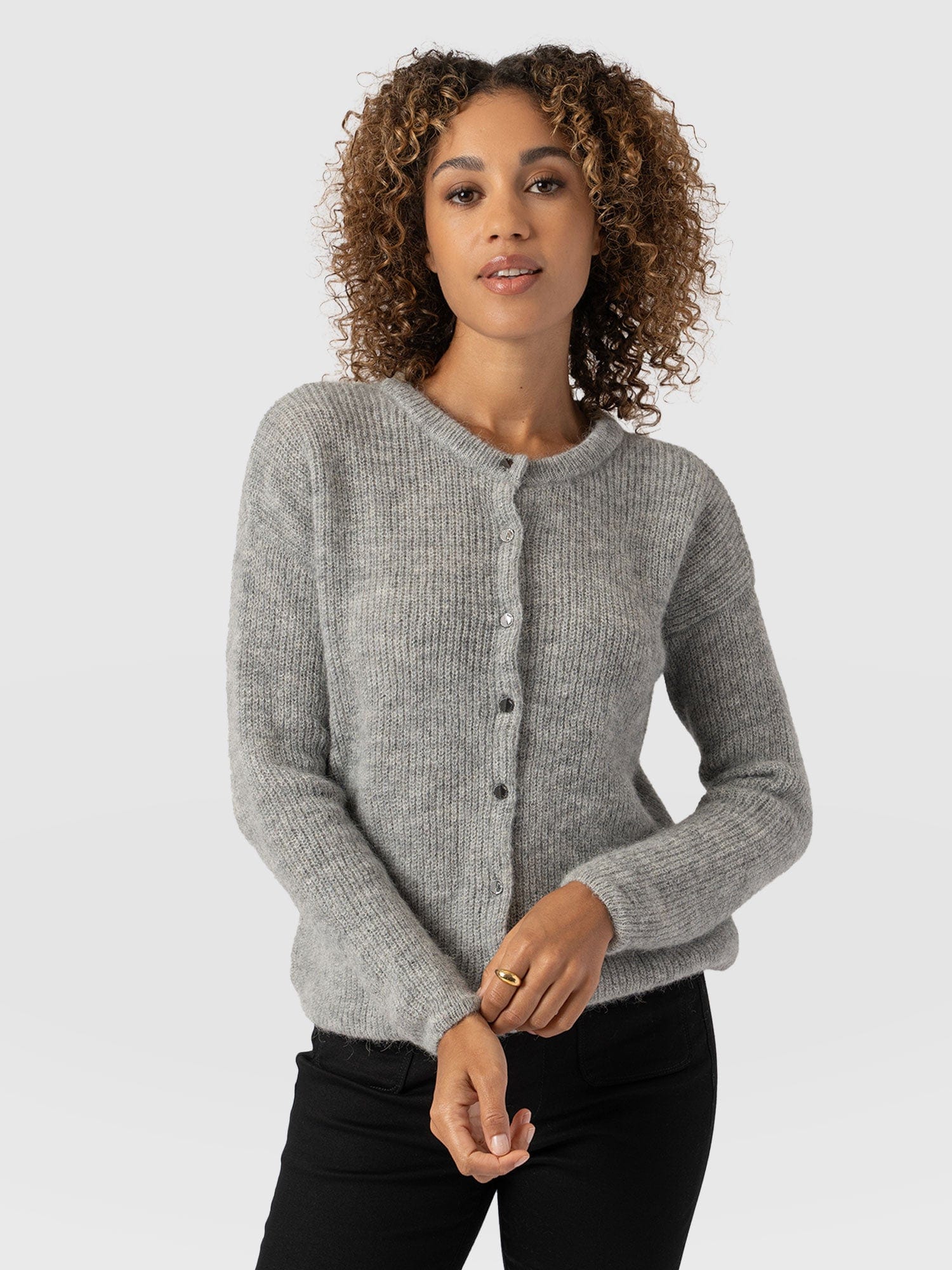 Ariella Cardigan Grey - Women's Cardigans | Saint + Sofia® EU