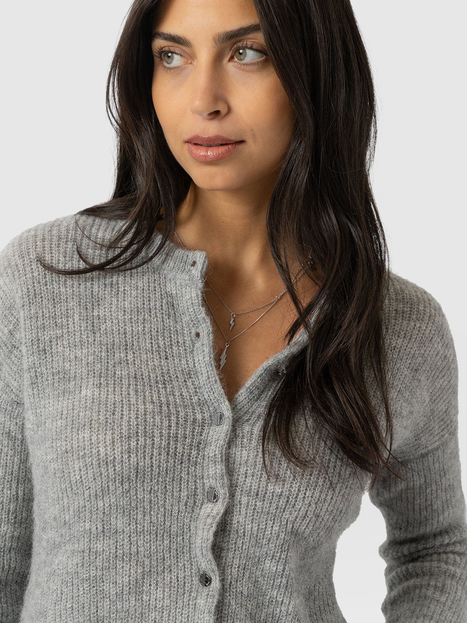 Ariella Cardigan Grey - Women's Cardigans | Saint + Sofia® EU