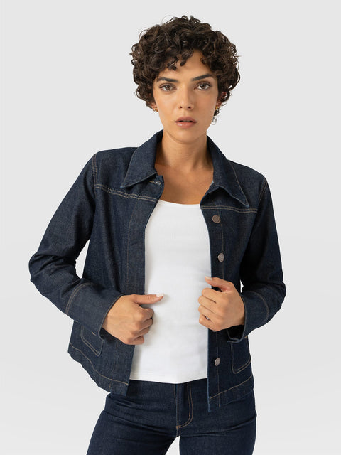 Arnette Denim Shacket - Indigo - Women's Jeans | Saint and Sofia® EU