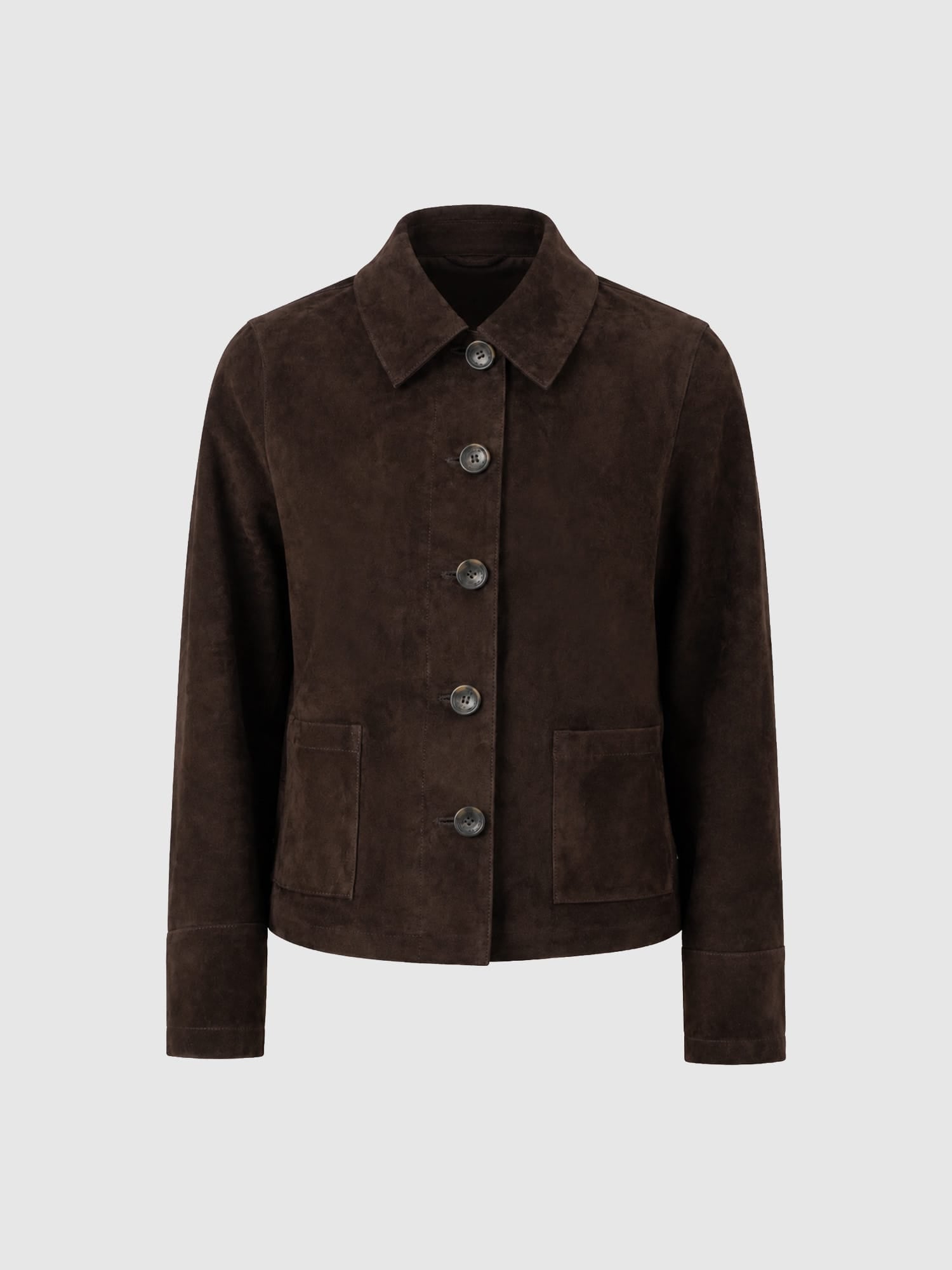 Arnette Shacket - Chocolate Suede