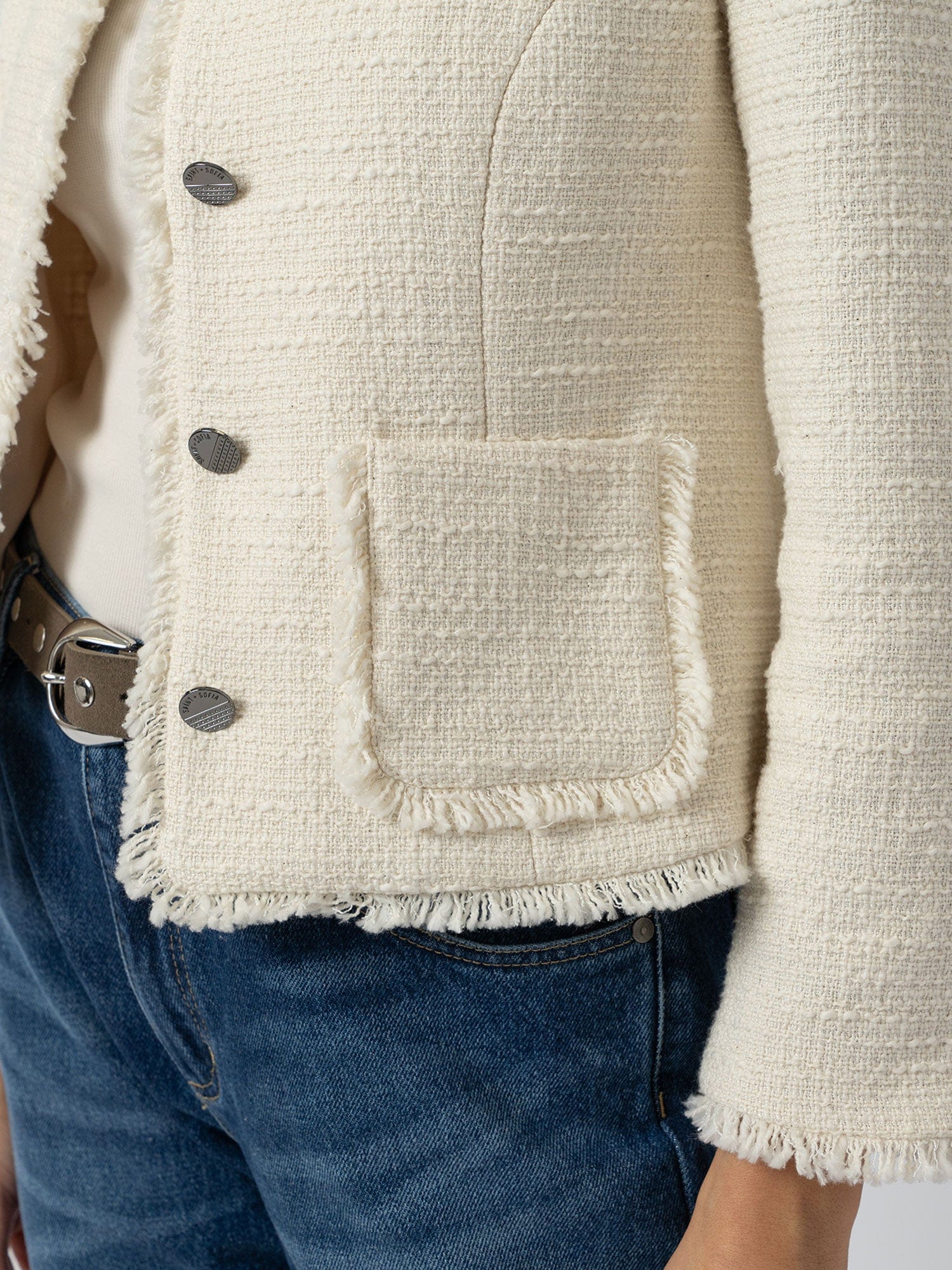 Ashby Jacket - Cream - Women's Jackets | Saint + Sofia® EU