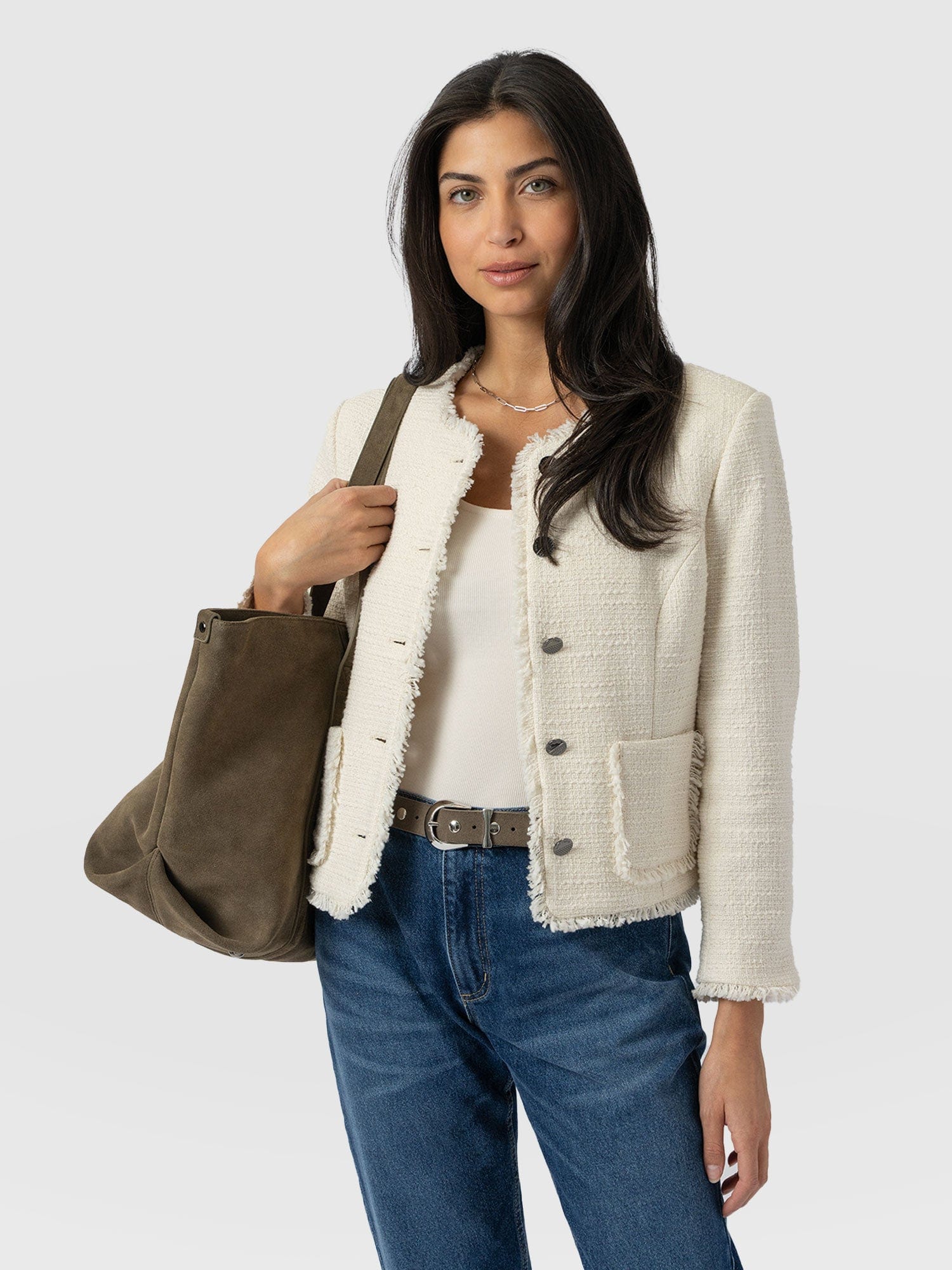 Ashby Jacket - Cream - Women's Jackets | Saint + Sofia® EU