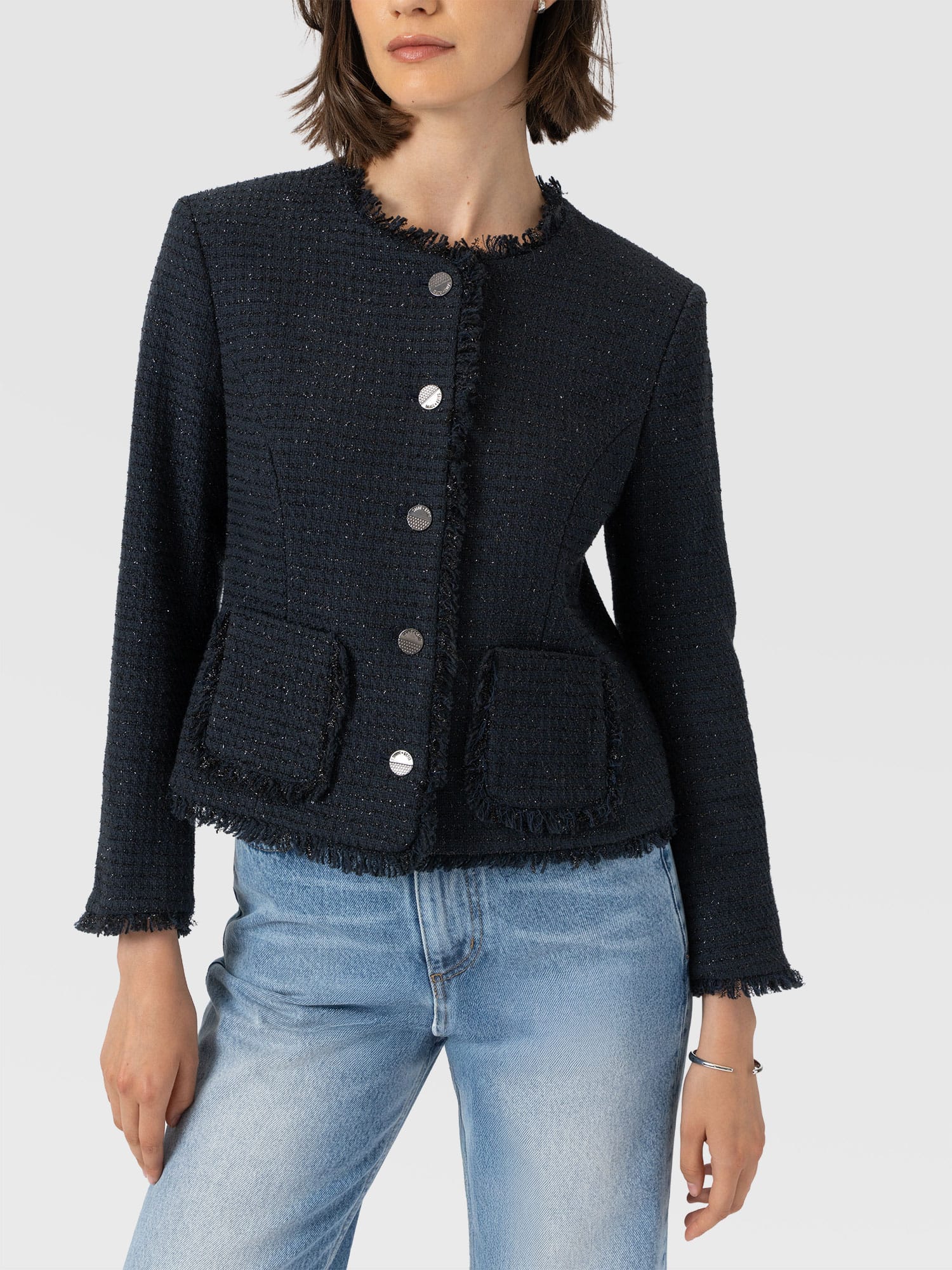 Ashby Jacket Navy - Women's Jackets | Saint and Sofia® EU