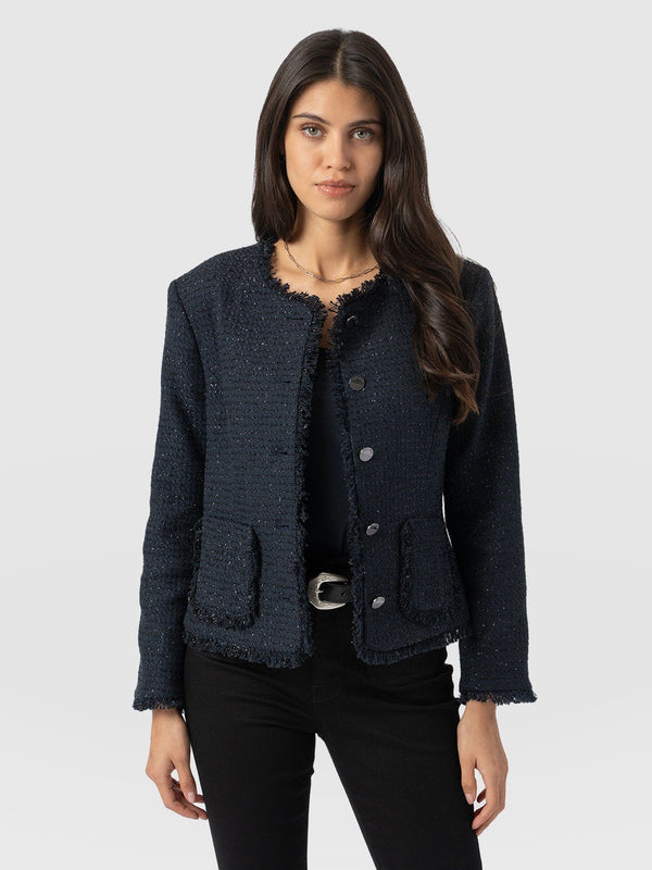 Ashby Jacket Navy - Women's Jackets | Saint + Sofia® EU