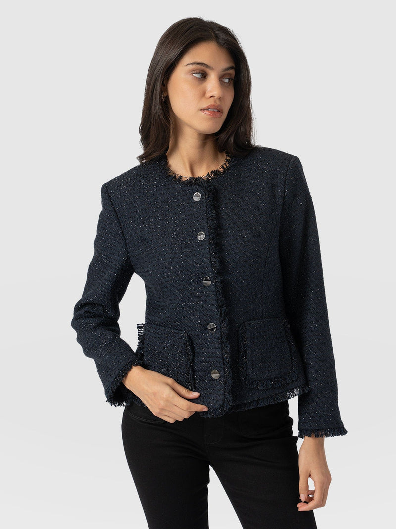 Ashby Jacket Navy - Women's Jackets | Saint + Sofia® EU