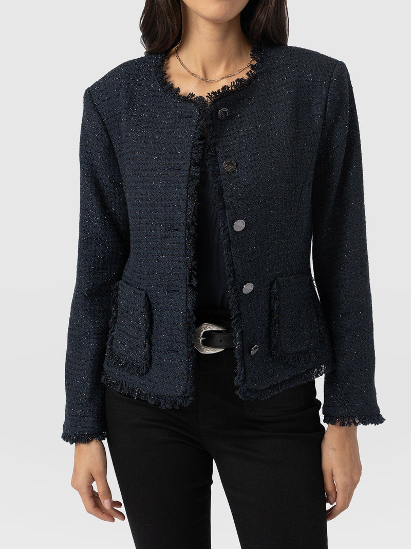 Ashby Jacket Navy - Women's Jackets | Saint + Sofia® EU