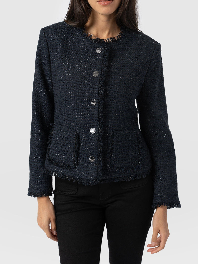 Ashby Jacket Navy - Women's Jackets | Saint + Sofia® EU