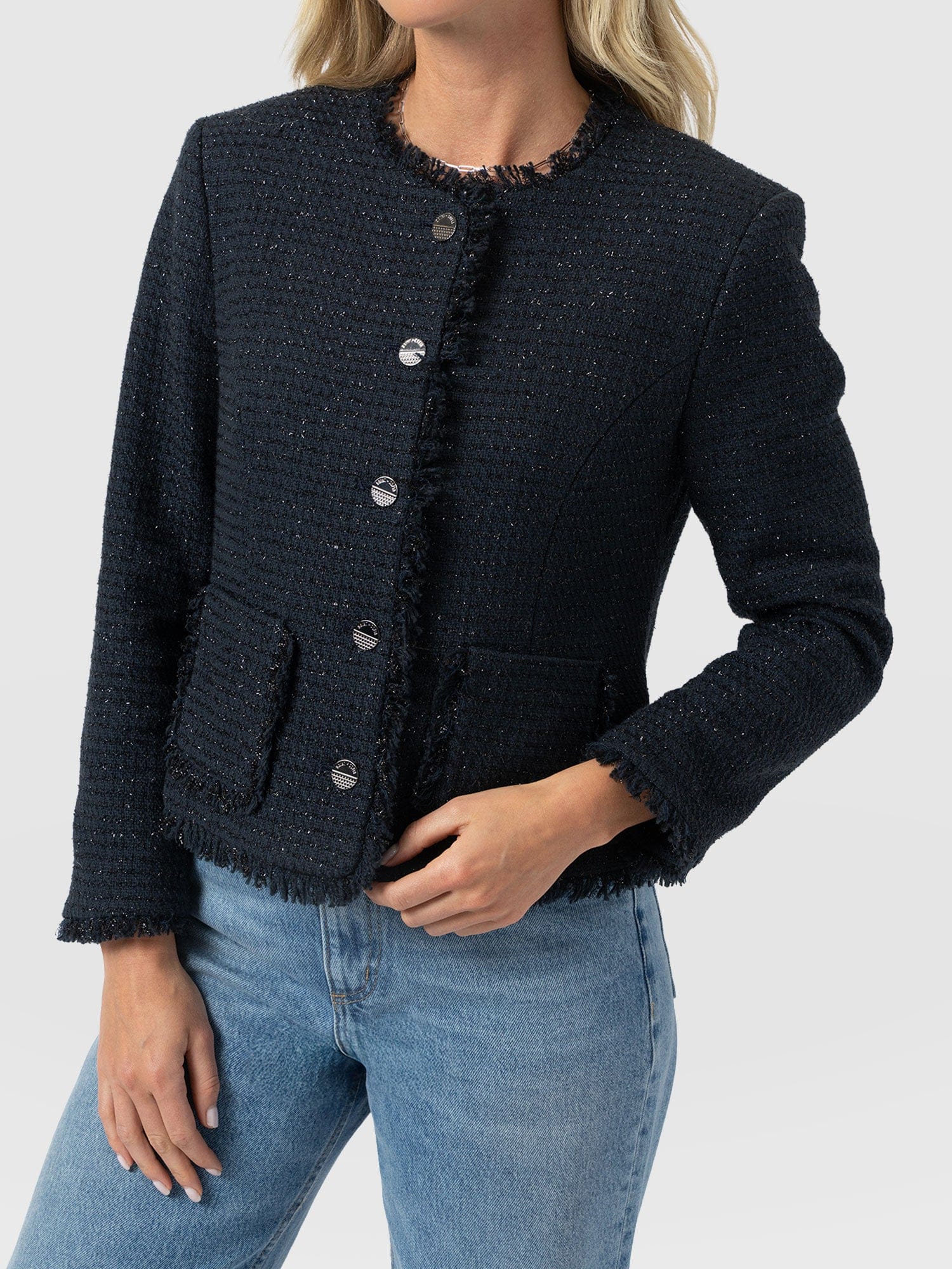 Ashby Jacket Navy - Women's Jackets | Saint + Sofia® EU