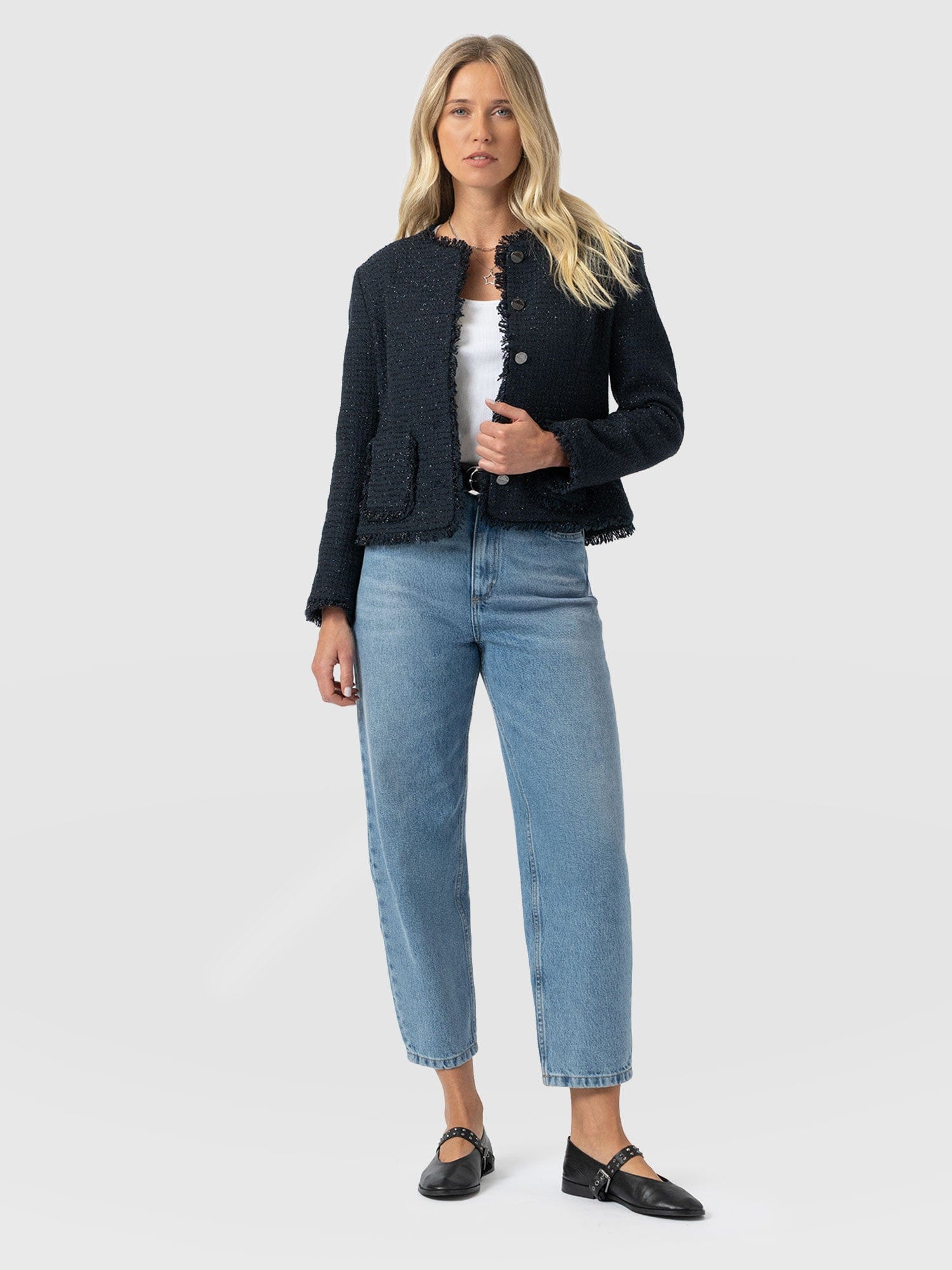 Ashby Jacket Navy - Women's Jackets | Saint + Sofia® EU