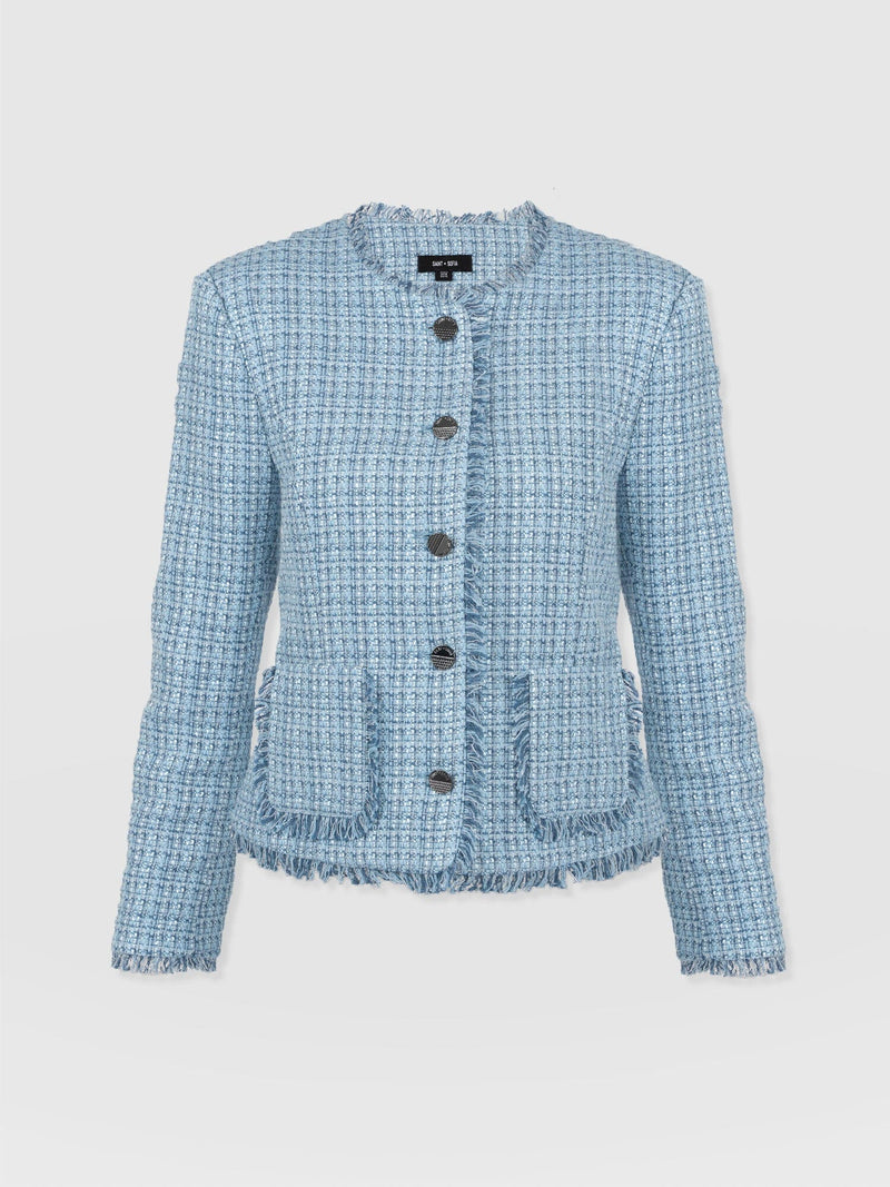 Ashby Jacket Pale Blue - Women's Jackets | Saint + Sofia® EU