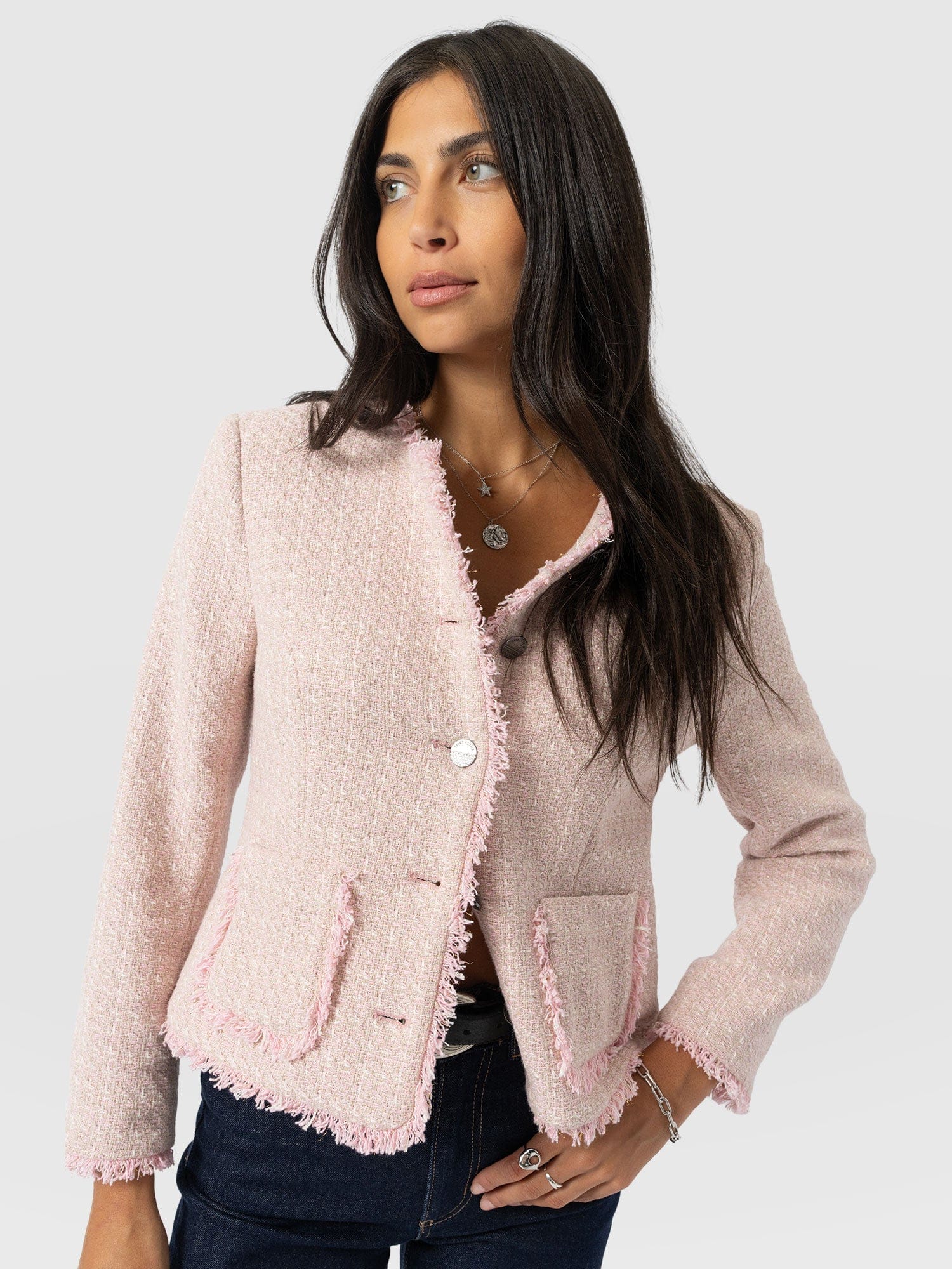 Ashby Jacket - Pale Pink - Women's Jackets | Saint + Sofia® EU
