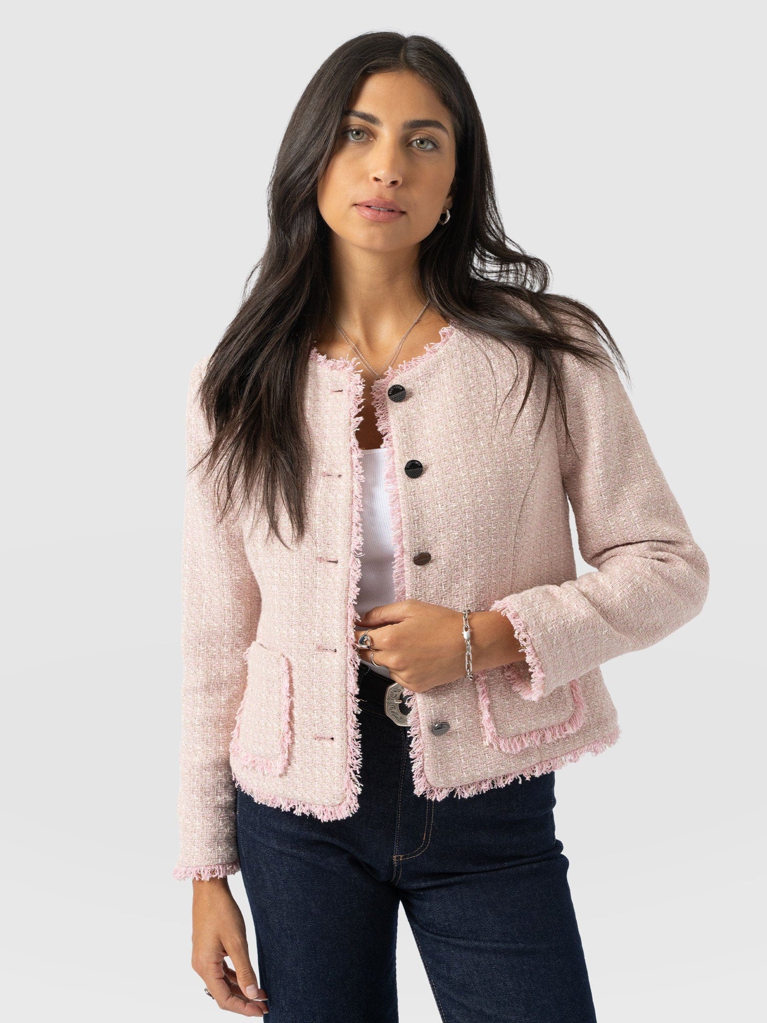 Ashby Jacket - Pale Pink - Women's Jackets | Saint + Sofia® EU