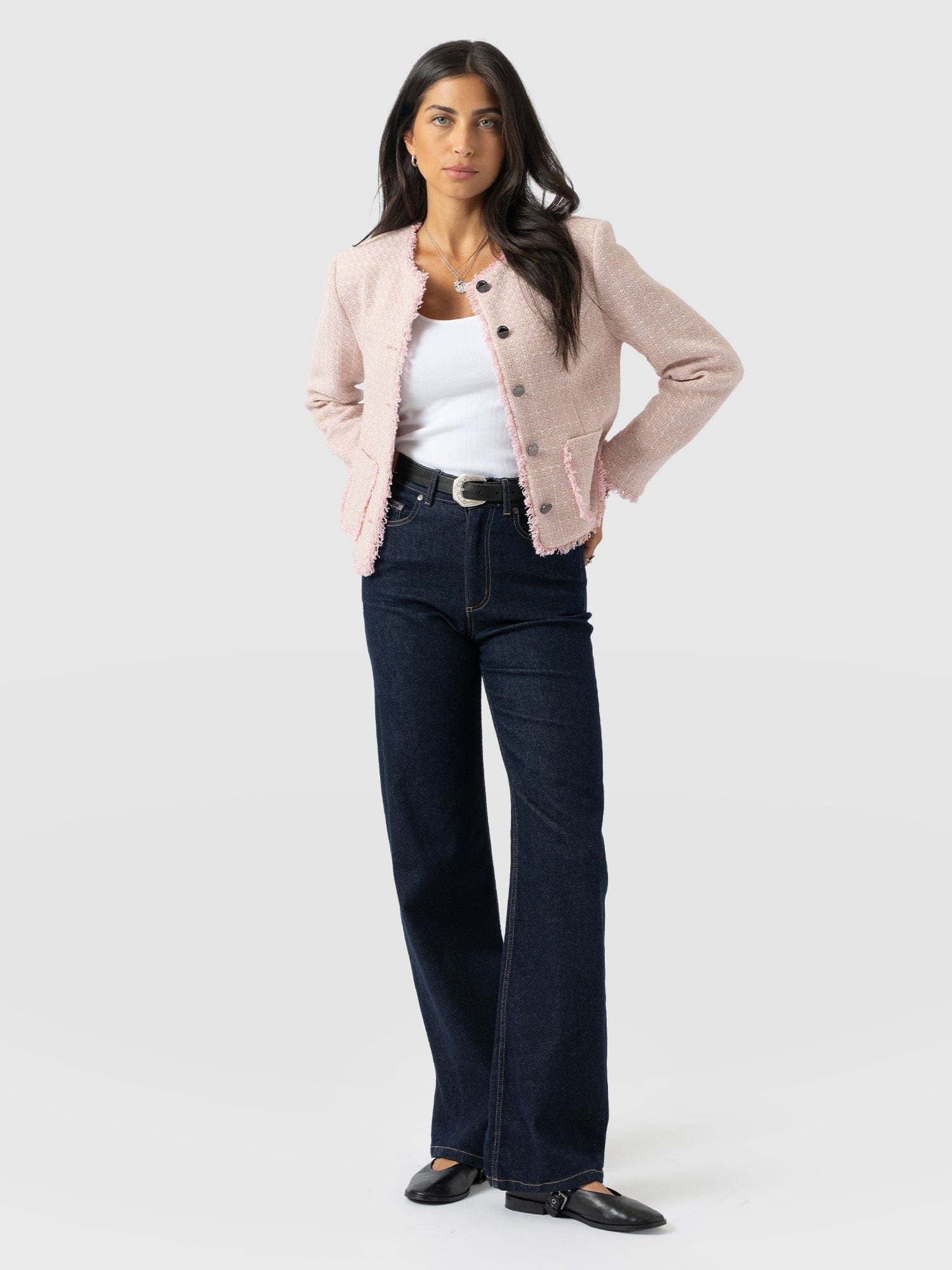 Ashby Jacket - Pale Pink - Women's Jackets | Saint + Sofia® EU