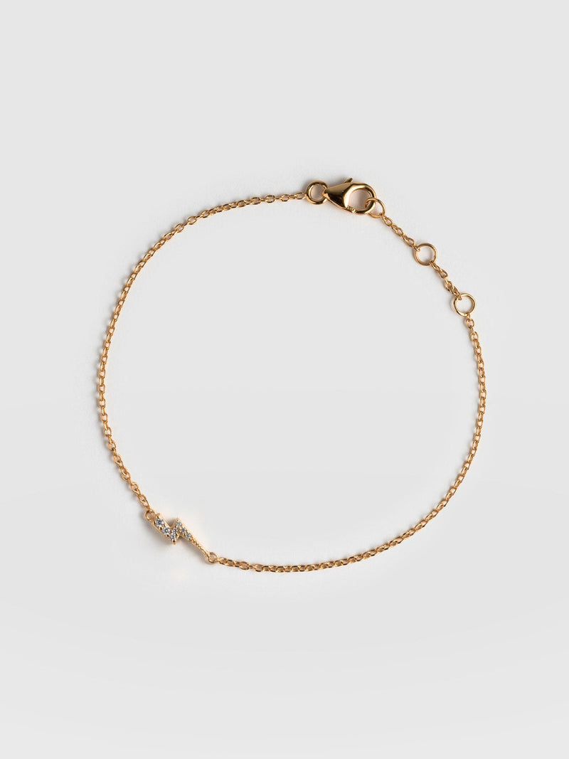 Astral Lightning Bracelet Gold - Women's Jewellery |  Saint + Sofia® EU