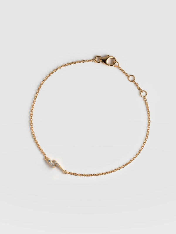 Astral Lightning Bracelet Gold - Women's Jewellery |  Saint + Sofia® EU