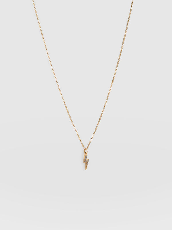 Astral Lightning Charm Necklace Gold - Women's Jewellery |  Saint + Sofia® EU