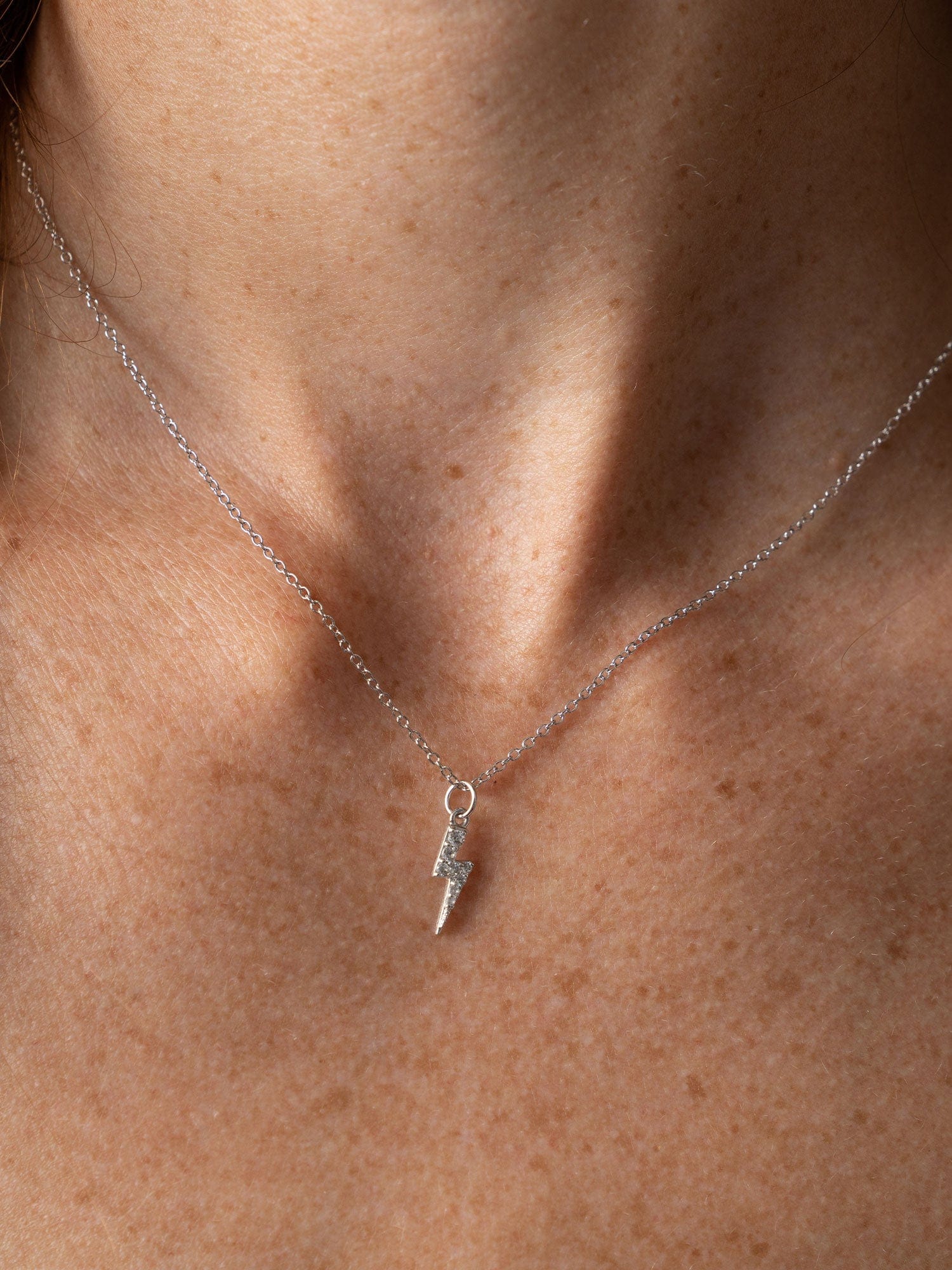 Astral Lightning Charm Necklace Silver - Women's Jewellery |  Saint + Sofia® EU