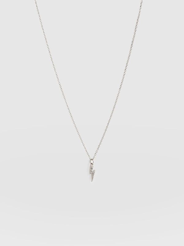 Astral Lightning Charm Necklace Silver - Women's Jewellery |  Saint + Sofia® EU