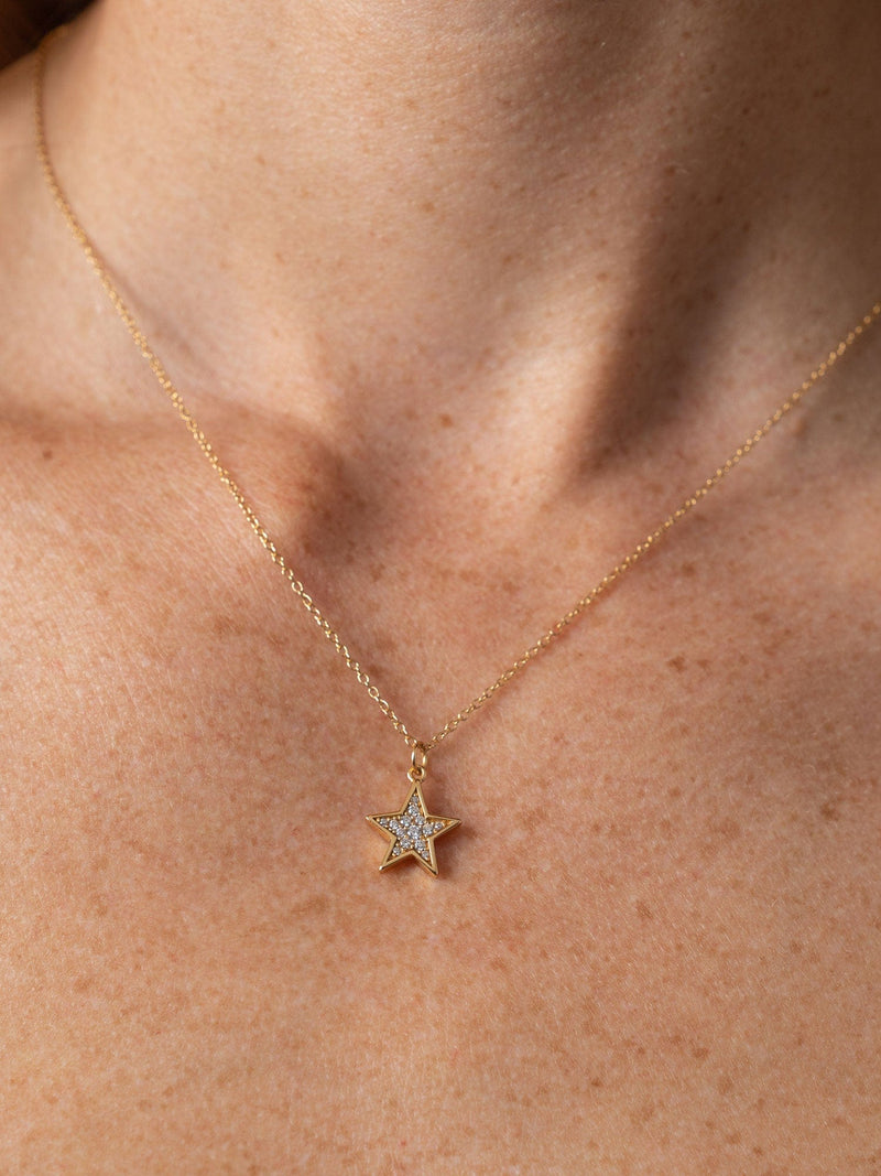 Astral Star Necklace Gold - Women's Jewellery |  Saint + Sofia® EU