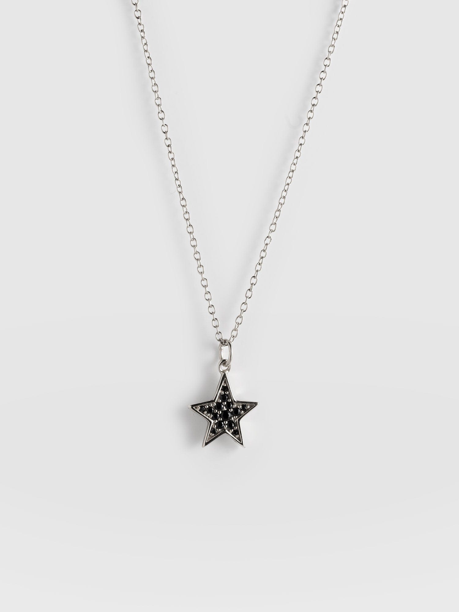 Astral Star Necklace Silver/Black - Women's Jewellery | Saint + Sofia® EU