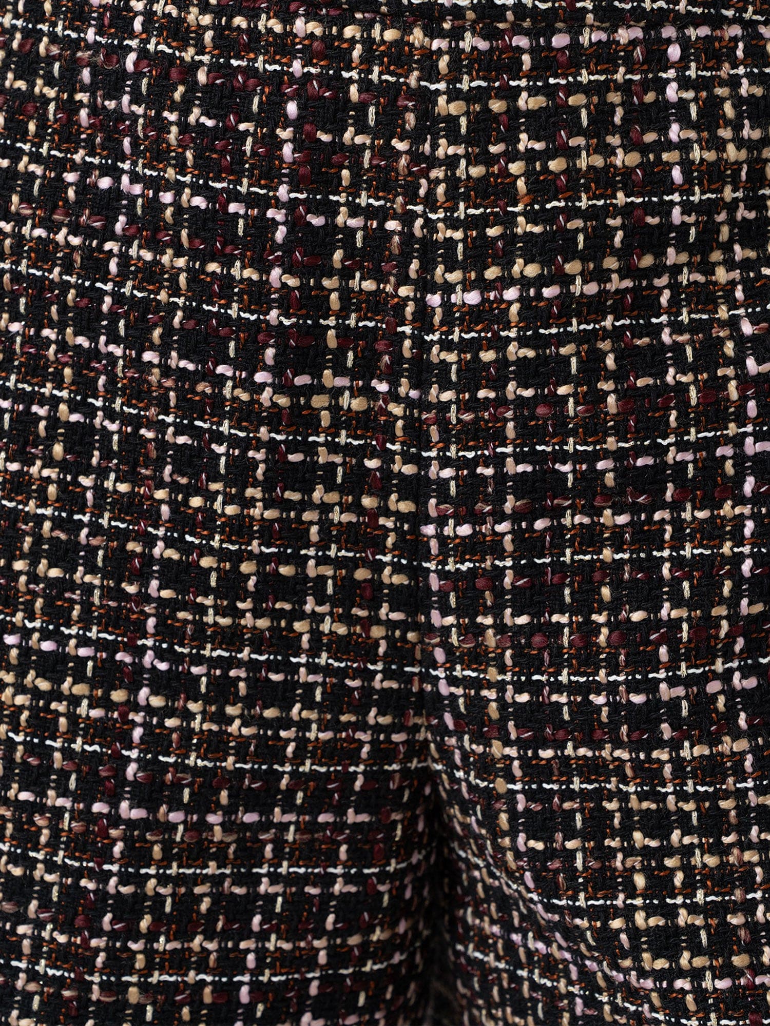 Astrid Short - Black/Burgundy/Gold Boucle - Women's Shorts | Saint + Sofia® EU