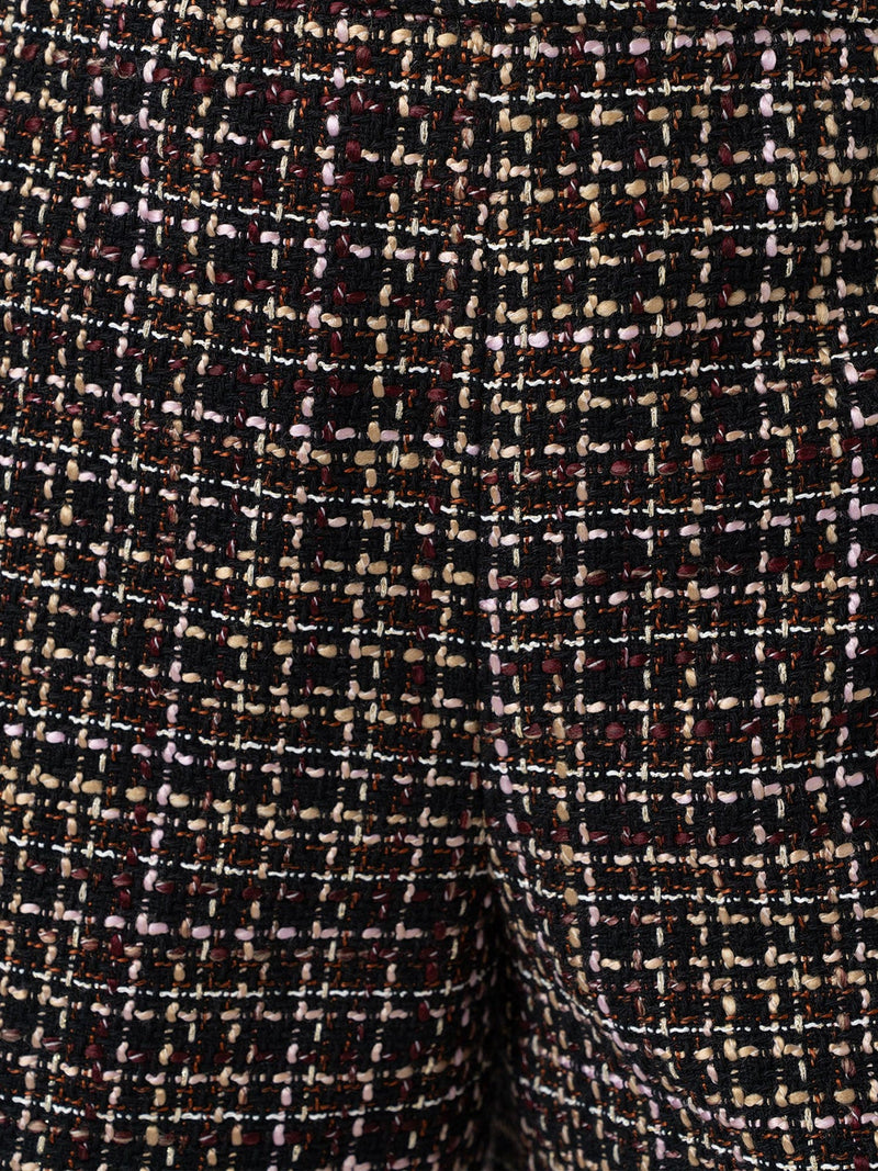 Astrid Short - Black/Burgundy/Gold Boucle - Women's Shorts | Saint + Sofia® EU