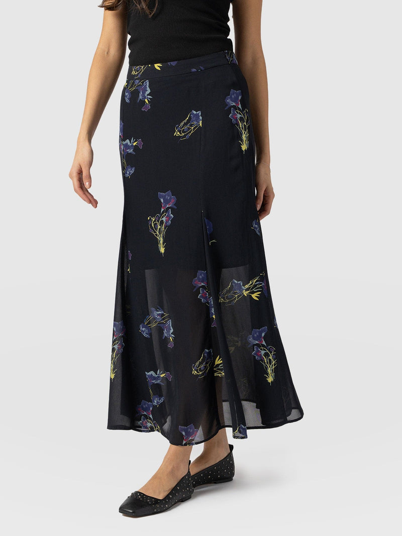 Audrey Skirt - Blue Lily Gardens