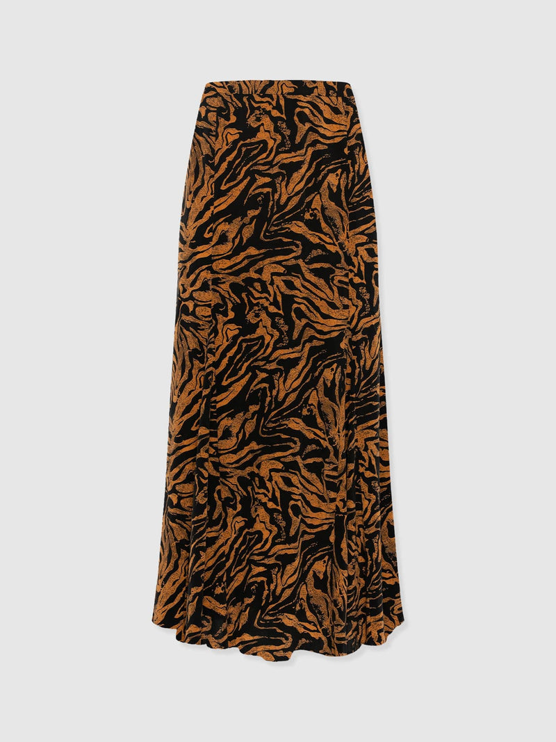 Audrey Skirt - Brown Zebra - Women's Skirts | Saint + Sofia® EU