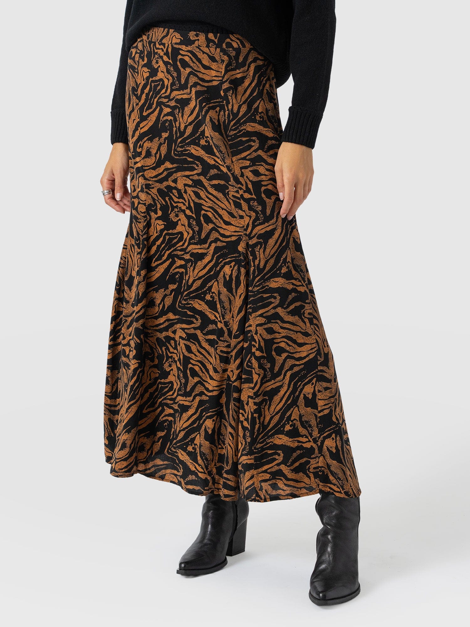 Audrey Skirt - Brown Zebra - Women's Skirts | Saint + Sofia® EU