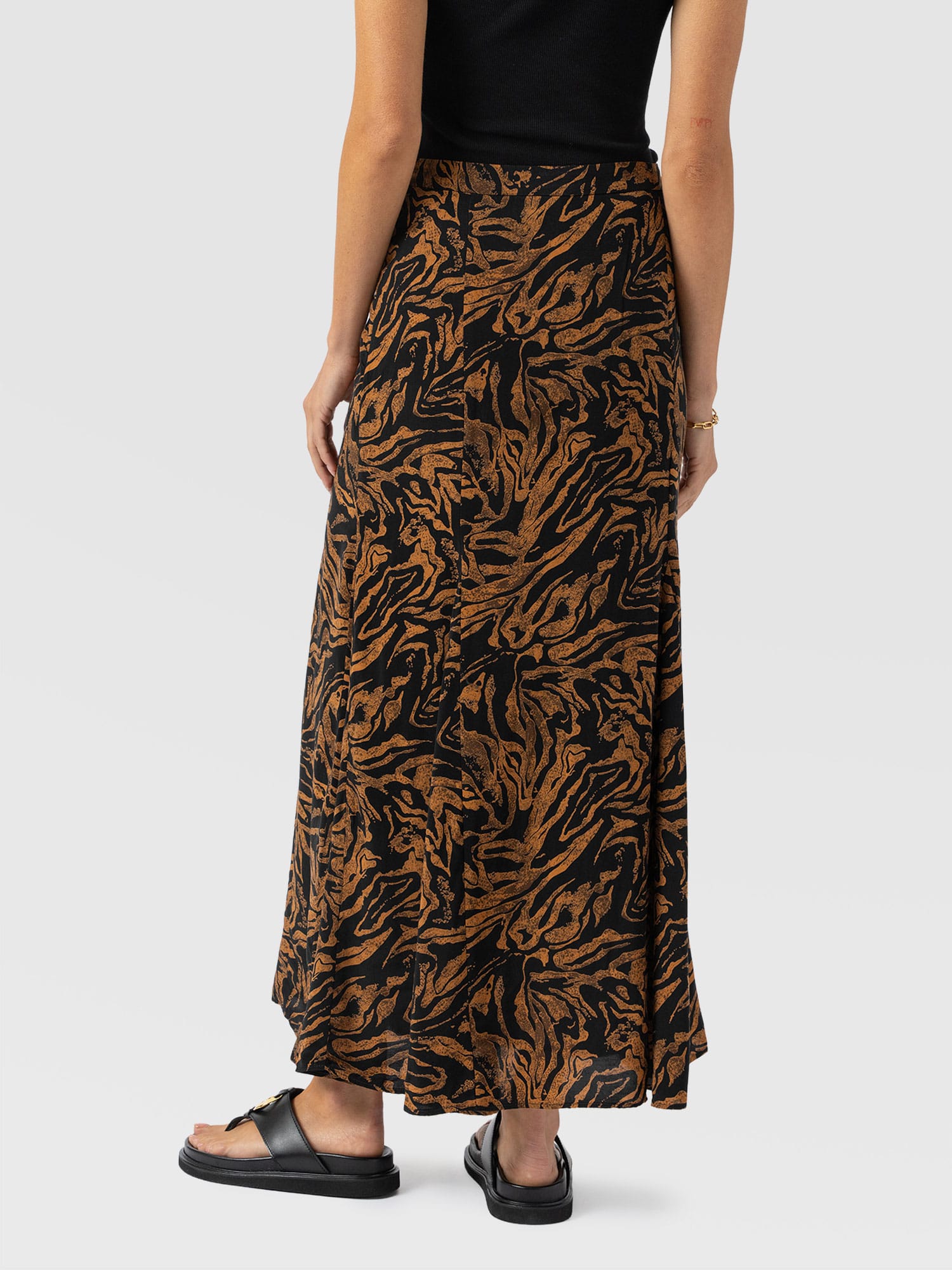 Audrey Skirt - Brown Zebra - Women's Skirts | Saint + Sofia® EU