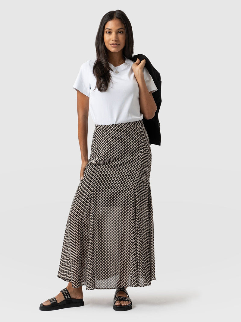 Audrey Skirt Monochrome Wave - Women's Skirts | Saint + Sofia® EU