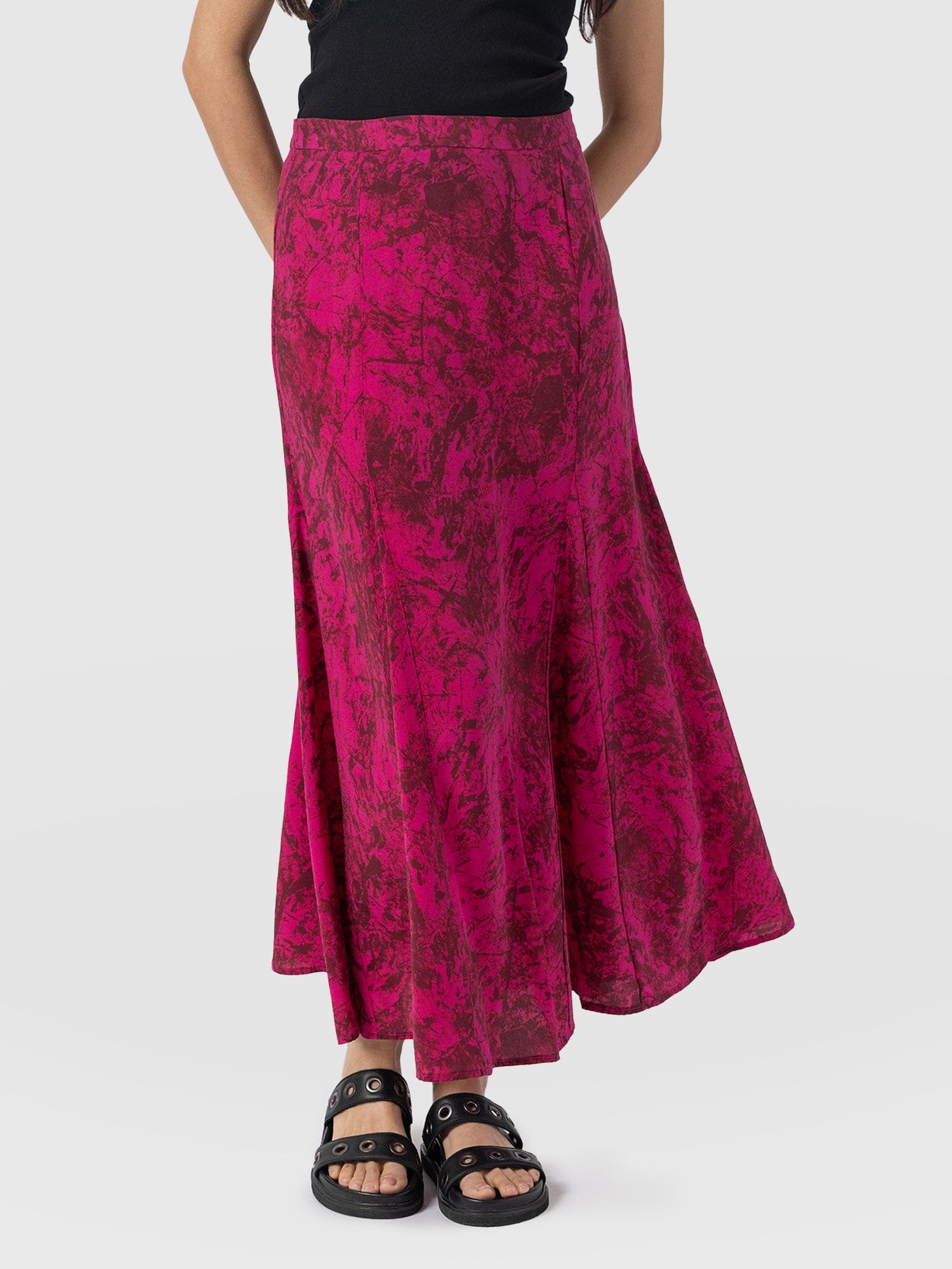 Audrey Skirt Pink Marble - Women's Skirts | Saint + Sofia® EU